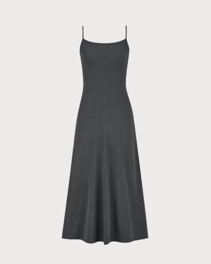 Pakaian Maxi Tali Spaghetti Vacay Vibe Elegan