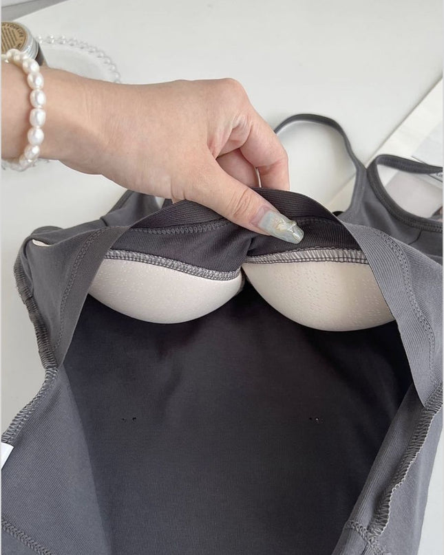 Trendy Singlet Women with Bra Pads