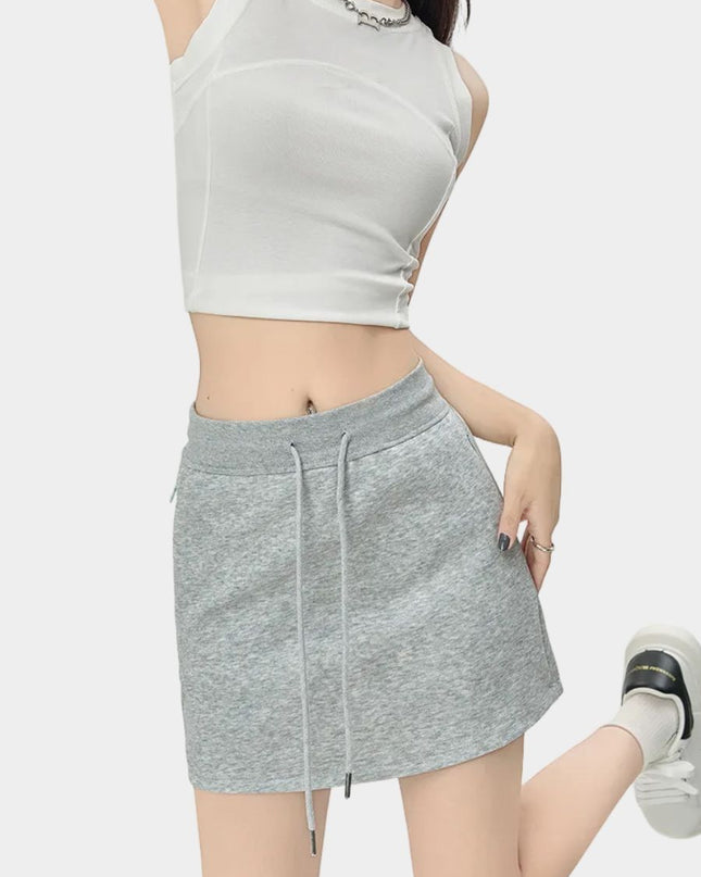 Slim Fit High-Waist A-Line Athletic Skort