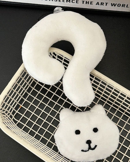 Adorable Quirky Question Mark Kitten Keychain