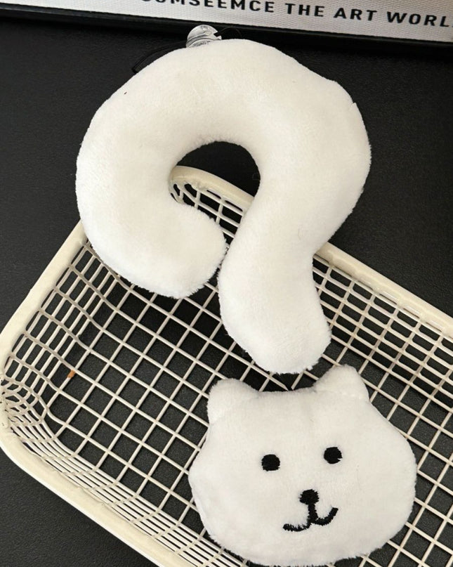 Adorable Quirky Question Mark Kitten Keychain