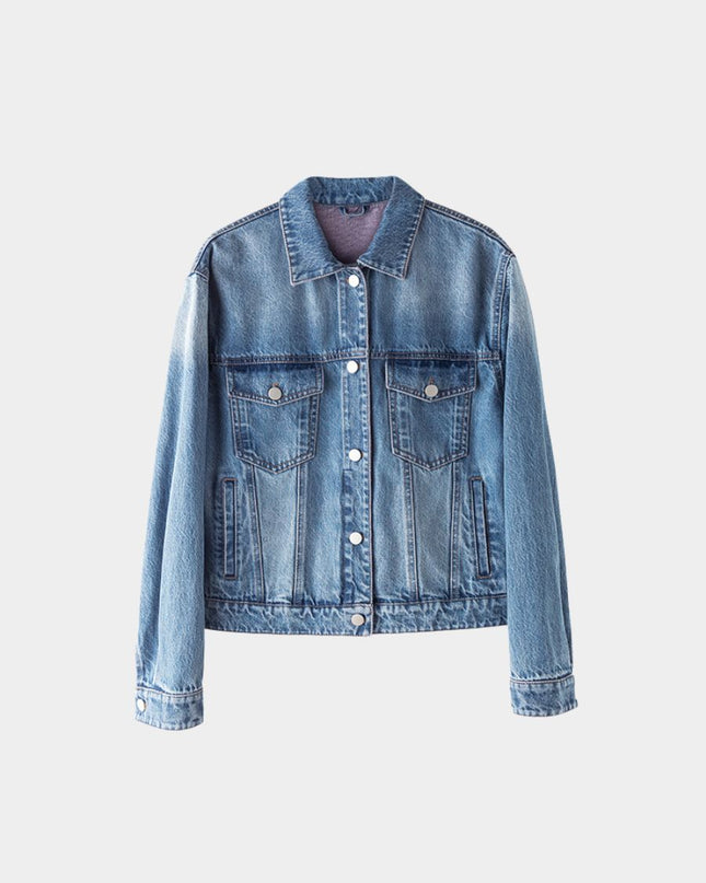 Chic Cropped Denim Jacket