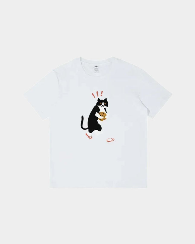 Cookie Cat Printed Design Tee