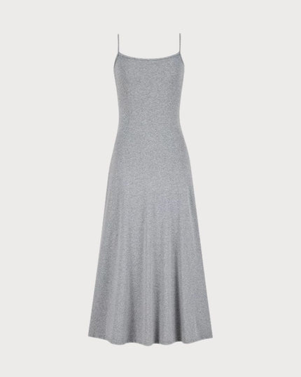 Pakaian Maxi Tali Spaghetti Vacay Vibe Elegan