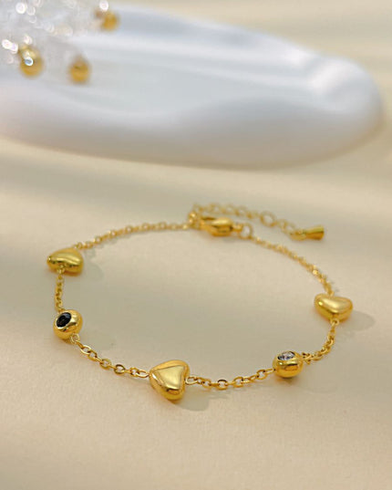 Gelang Loket Cinta Zirkonia Kubik