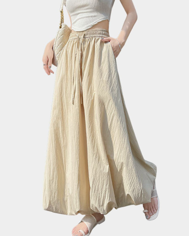 Sweet High Waist Puff A Line Skirt Slimming Balloon Silhouette