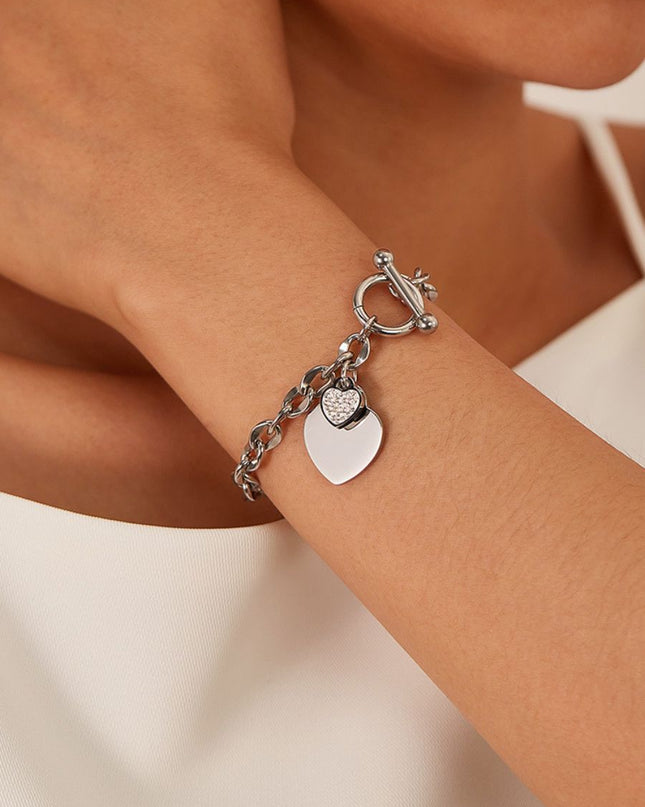 Heartfelt Love Pendant Bracelet