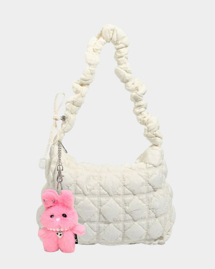 Starry Bunny Plush Keychain