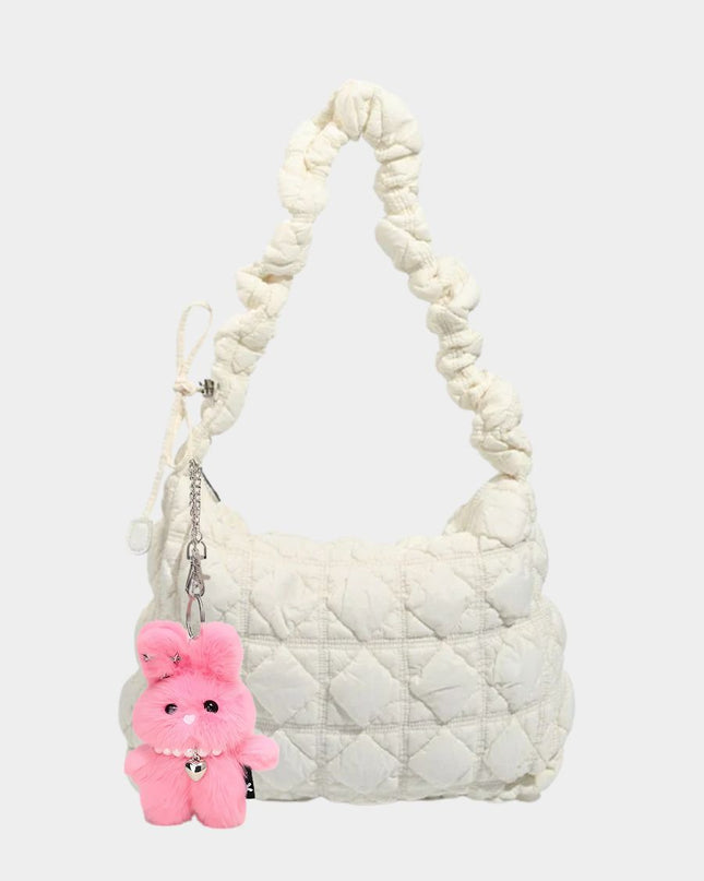 Starry Bunny Plush Keychain