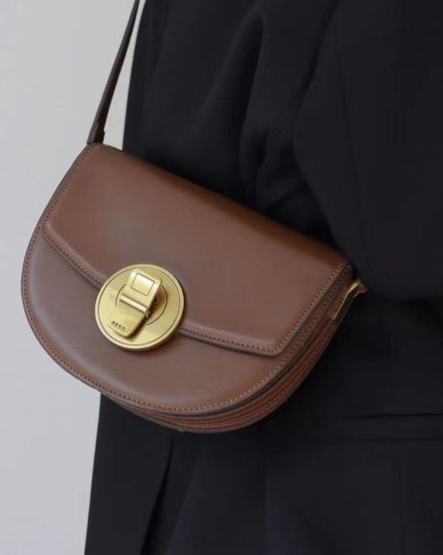 Leather Saddle Bag