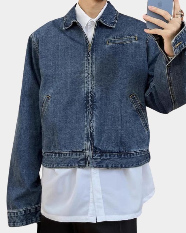 Washed Vintage Denim Jacket