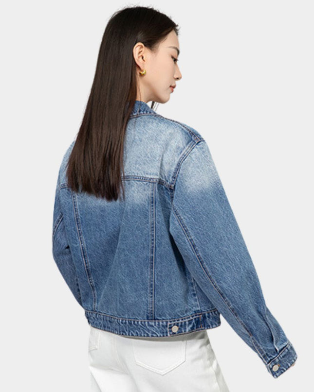 Chic Cropped Denim Jacket