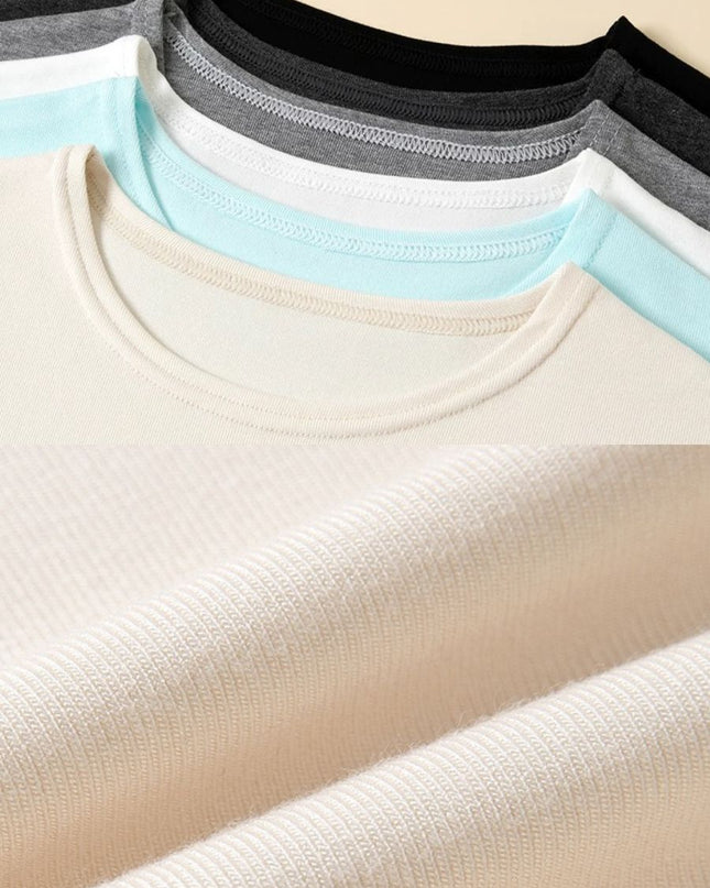 Casual Slim Fit Round Neck T-Shirt