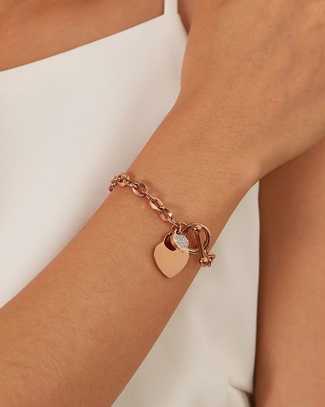 Heartfelt Love Pendant Bracelet