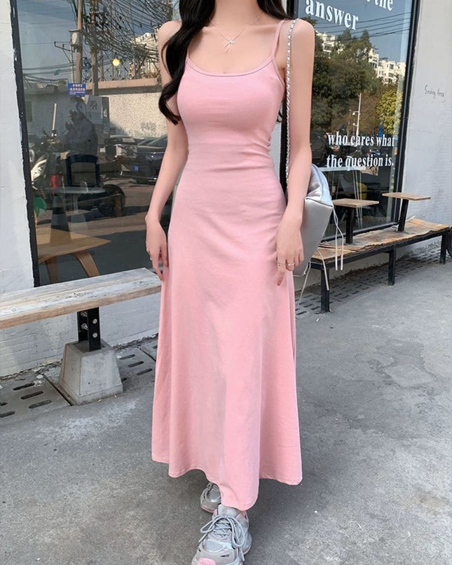 Elegant Vacay Vibe Spaghetti Strap Maxi Dress
