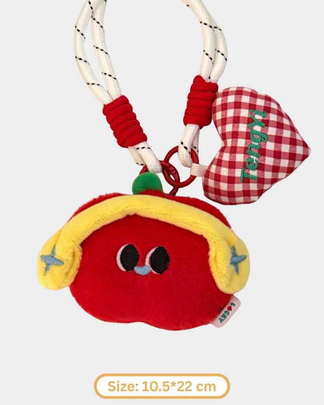 Charming and Playful Plush Animal Pendant Keychains