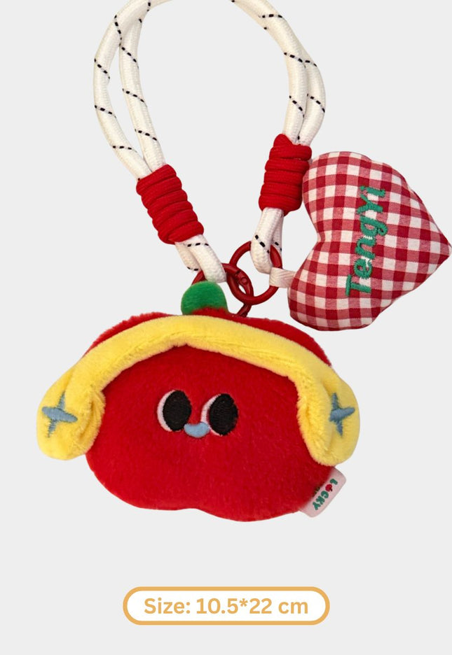 Charming and Playful Plush Animal Pendant Keychains
