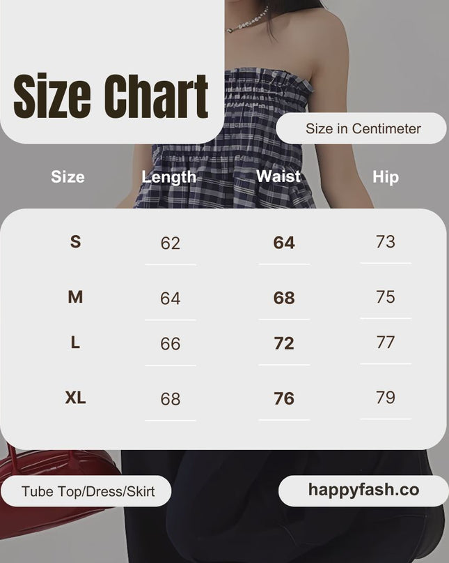 2-in-1 Multi-Way Styling Plaid Gingham A-Line Skirt