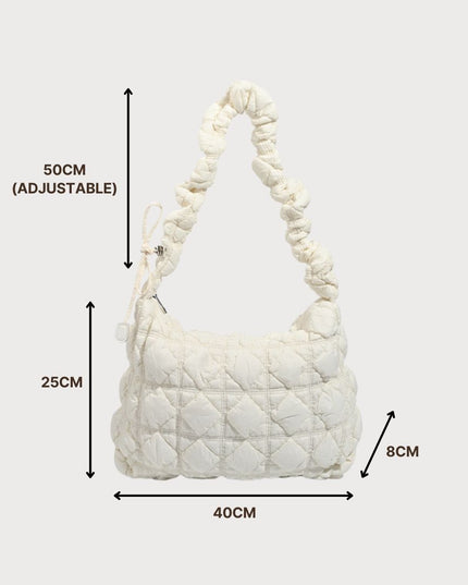 Beg Bahu Cloud Puff – Rekaan Lipat Bertekstur