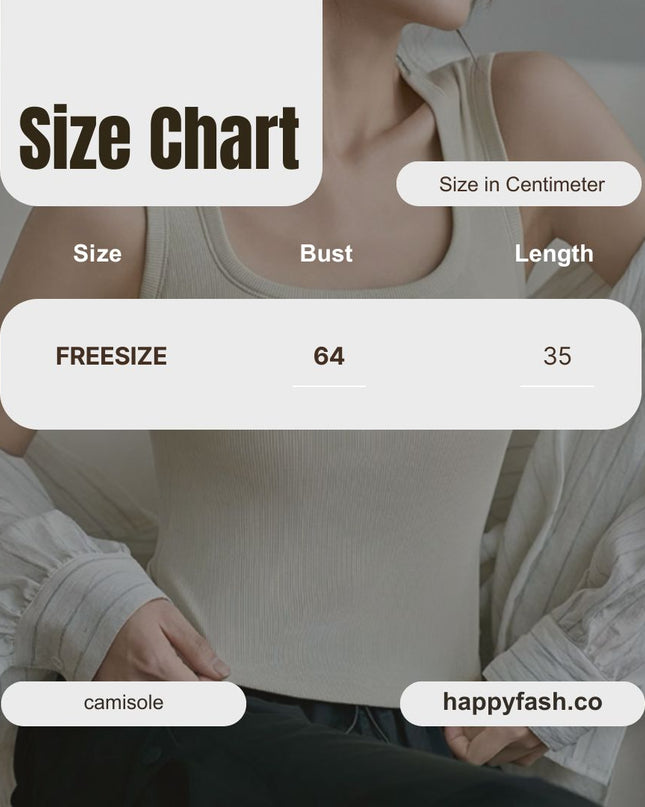 Square Neck Bralette Tank Top with Built-In Brapads