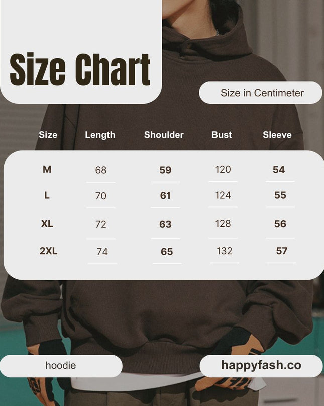 Unisex Loose Fit Solid Color Basic Streetwear Hoodie