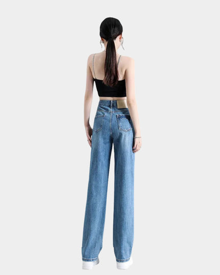 High-Waist Wide-Leg Jeans