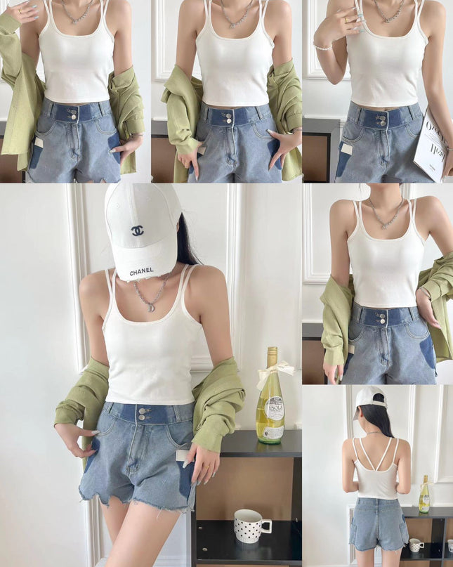 Trendy Singlet Women with Bra Pads
