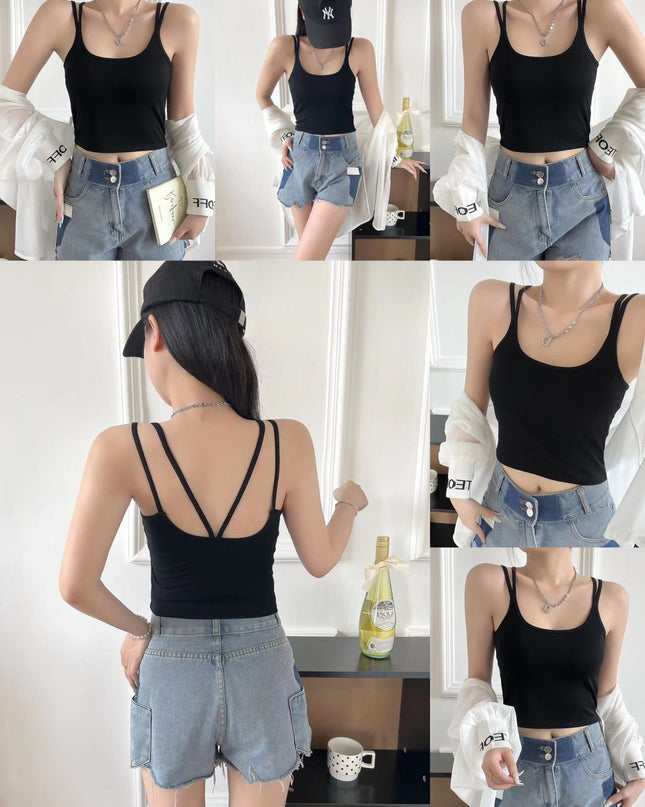 Trendy Singlet Women with Bra Pads