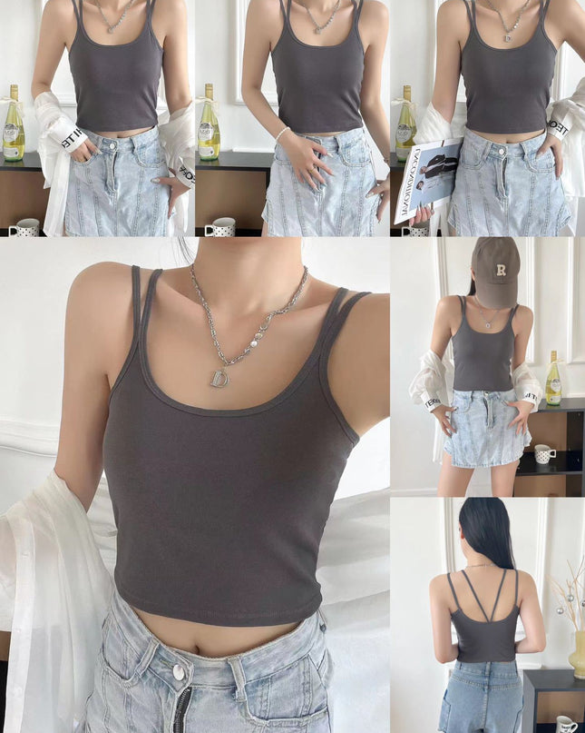 Trendy Singlet Women with Bra Pads