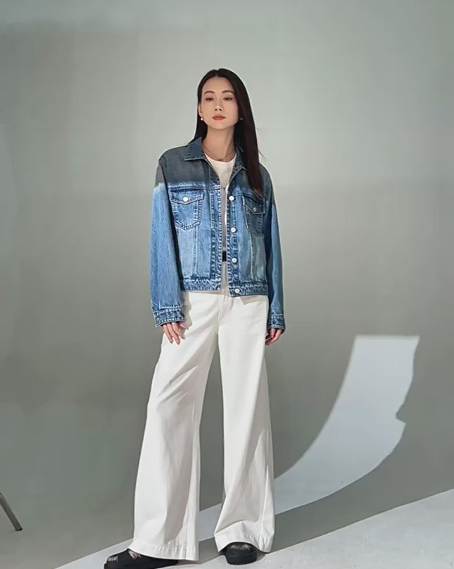 Chic Cropped Denim Jacket