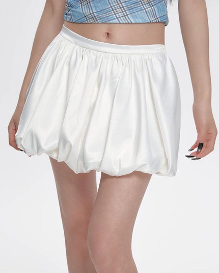 Sweet High - Waist Puff A - Line Skirt - HappyFash